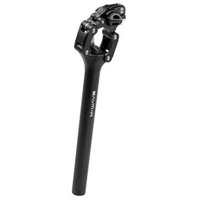 Image of M Wave Unisex Adult Fourspring Vario Parallelogram Seat Post Black, Ø 30.9 mm