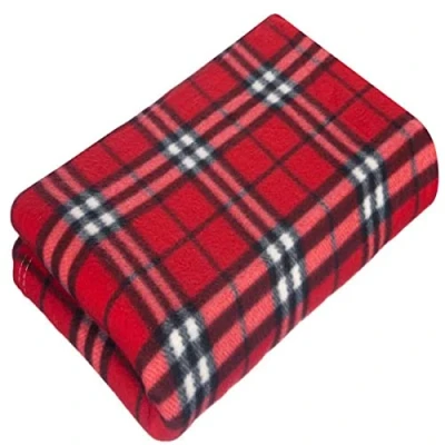 Image of Cotton Arts SOFT FLEECE BLANKETS LARGE EXTRA WARM TARTAN SOFA BED CHECK THROW 150cm X 200cm (Checker Red)