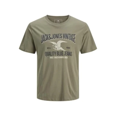 Image of JACK &amp; JONES Men&#039;s Jprbluhudson ss tee Crew Neck FST T Shirt, Overland Trek, S