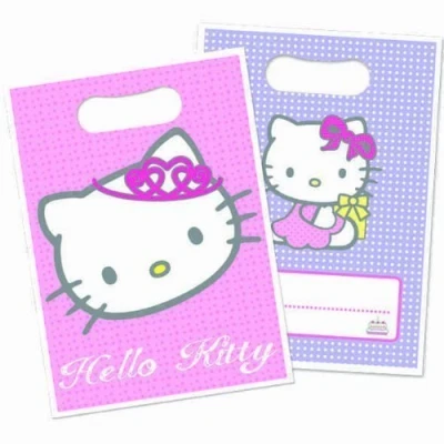 Image of Hello Kitty Princess Party Loot Bags pk8
