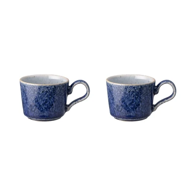 Image of Denby Studio Blue Brew Set Of 2 Espresso Cups