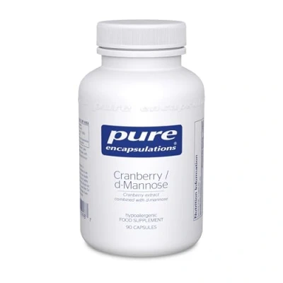 Image of Pure Encapsulations Cranberry/D Mannose Cranberry Extract Combined with D 90 Vegetarian Capsules