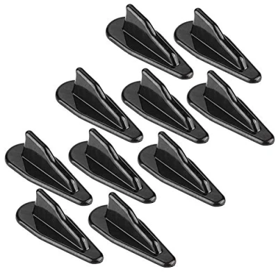 Image of 10Pcs car Roof Shark Fin spoiler Universal Black Style Wing Kit Vortex Generator Accessories