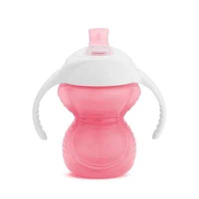 Image of Munchkin Click Lock Chew Proof Plastic Trainer Cup, 8oz/237ml Pink