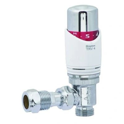 Image of Draytontrv4 Inch Angled Trv &amp; Lockshield Drain Off Pack 15Mm
