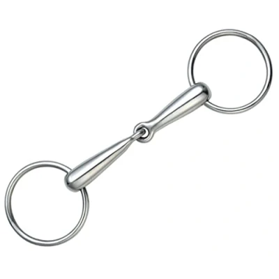 Image of Shires Hollow Mouth Loose Ring Snaffle As supplied 4 1/2&quot;