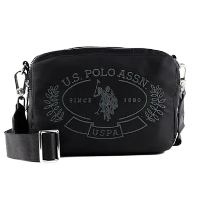 Image of U.S. Polo Assn. Springfield Nylon Crossbody Bag, Black