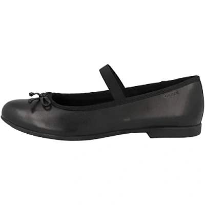 Image of Geox Girls J Plie&#039; Ballerina, Black, 8.5 UK