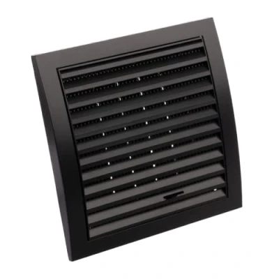 Image of Ø 125mm / 5 inch Air Vent Cover Adjustable Ventilation Grille with Flyscreen ABS Plastic Anthracite