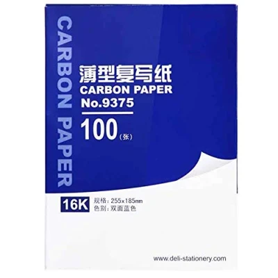 Image of 100 Sheets Carbon Transfer Paper A4 Copy Tracing for Wood Fabric Dark Blue