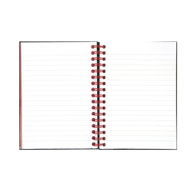 Image of Black n Red Book Wirebound 90gsm Ruled and Perforated 140 Pages A6 Ref D67011 [Pack of 5]