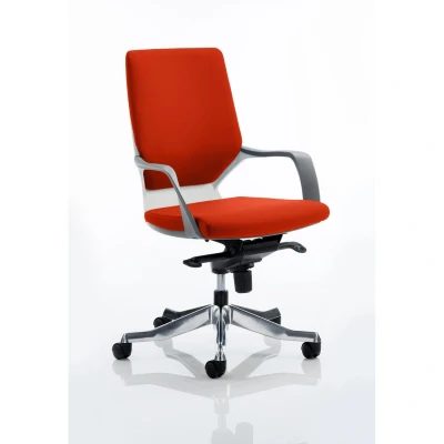 Image of Xenon Executive White Shell Medium Back Bespoke Colour Tabasco Orange
