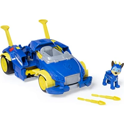 Image of Paw Patrol, Mighty Pups Super PAWs Powered Up Transforming Vehicles