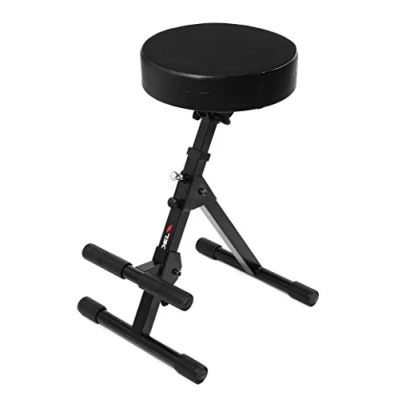 Image of PROEL KGST10 Stool for Keyboard and Guitar Players with Adjustable Footrest