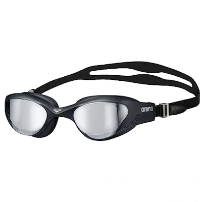 Image of arena The One Mirror Unisex Adult Swim Goggles, Swimming Goggles with Wide Mirrored Lenses, Anti Fog Treatment, UV Protection, Self Adjusting Nose Bridge, Orbit Proof Seals
