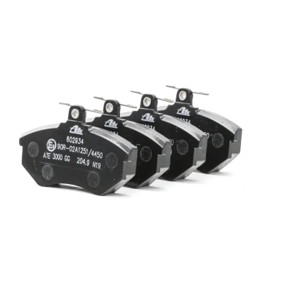 Image of 431698151D, 431698151F, 431698151G, 437698151, 8A0698151 brake pad set ATE 13.0460 2934.2 excl. wear warning contact with caliper screws