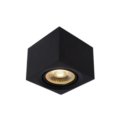 Image of Fedler Modern Surface Mounted Ceiling Spotlight LED Dim to warm GU10 1x12W 2200K/3000K Black
