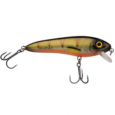 Image of Abu Garcia Svartzonker McCelly, Fishing Hook, Realistic Hand Painted Hard Lures with Strong Berkley Fusion Treble Hooks, Predator Fishing, Pike, Unisex, Yellow Fin Perch, 90g 170mm