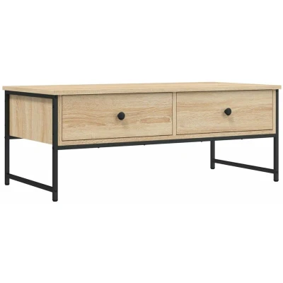 Image of vidaXL Coffee Table Sonoma Oak 101x49x39.5 cm Engineered Wood
