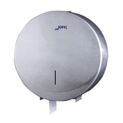 Image of Jofel ae25000 Futura Toilet Roll Holder, Stainless Steel Satin, 300 m