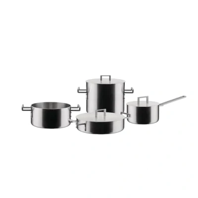 Image of Alessi Cookware Set Convivio DC100S7 7 Piece by David Chipperfield