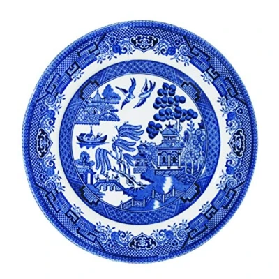 Image of Churchill Fine China Earthenware Set of 6 Side Plate 6.5&quot; Blue Willow