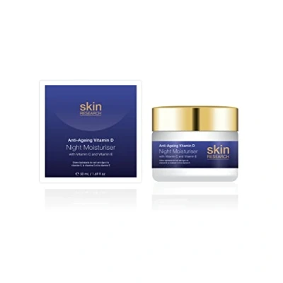 Image of Skin Research Anti Ageing Vitamin D Night Moisturiser with C and Vitmain E 50ml