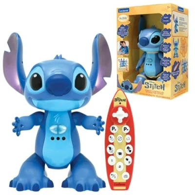 Image of Lexibook, Disney Stitch, Bilingual French English Interactive Toy, Gesture and Remote Control, Reacts to Touch, Programmable, Two Speed, Blue, STITCHi1