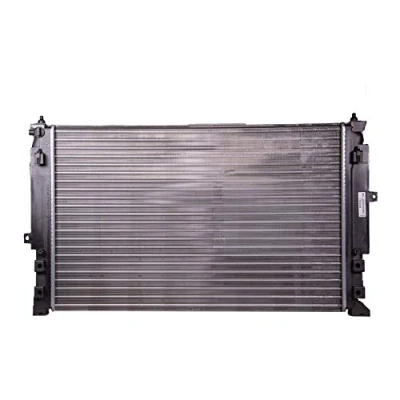 Image of 8D0121251AT, 8D0121251BJ Engine radiator VALEO 731537 Aluminium 632mm 415mm 34mm with coolant regulator Mechanically jointed cooling fins