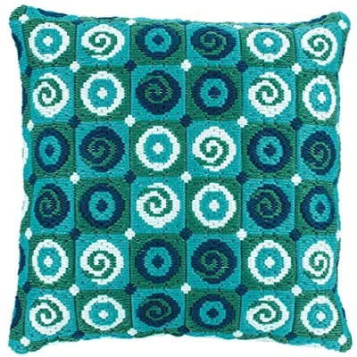 Image of Vervaco Long Stitch Cushion Swirls