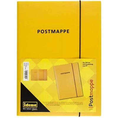 Image of Idena 10021 Mail Folder A4 Polypropylene with Elastic, Yellow