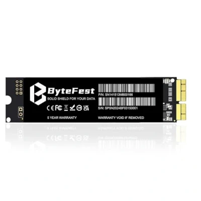 Image of ByteFest SSD 1TB M.2 PCIe NVMe, High Speed Storage Upgrade for MacBook Air A1465/A1466 (2013 2017) &amp; Pro Retina A1398/A1502 2015) Enhanced Read/Write Speed, macOS Pre Installed