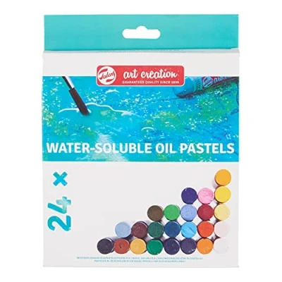 Image of Talens Art Creation Water Soluble Oil Pastels Set with 24 Colors Mixable Crayons