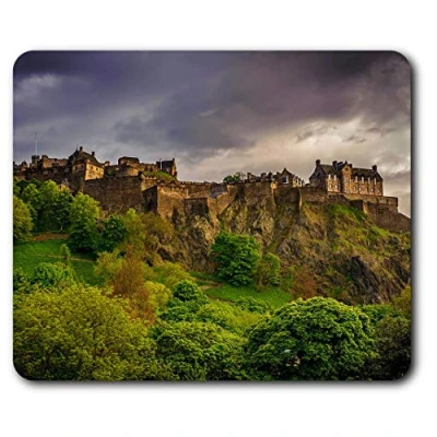 Image of Destination Vinyl ltd Edinburgh Castle Scotland Scottish Mouse Mat Pad Computer PC Laptop Gaming Office Home Desk Accessory Gadget 8906