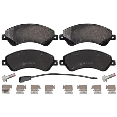 Image of 6C112K021BB, 6C112K021BD, 9C112K021BA, ME6C1J2K021BA, ME6C1J2K021BB Brake pad set BLUE PRINT ADF124219 FORD: Transit Mk6 Van