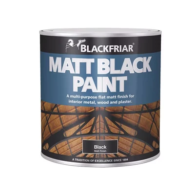 Image of Blackfriar BKFMB250 Matt Black Paint 250 ml