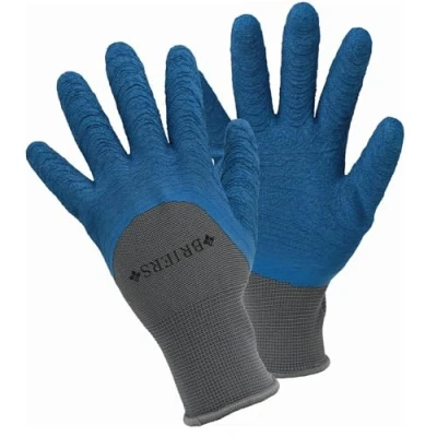 Image of Briers All Seasons Blue Grip Coated Gardening Gloves Size Large