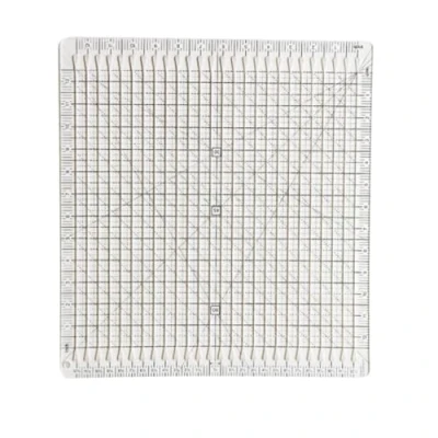 Image of 5 In 1 Quilt Cutting Ruler, Creative Grids Clear Acrylic Quilting Fabric Square Up Slotted Ruler (12inch)