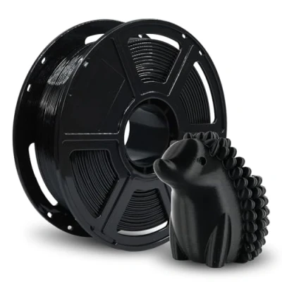 Image of Flashforge PETG Filament 1.75mm, 1KG (2.2lbs) High Strength 3D Printer Filament, Perfectly for Outdoor and Long Term Use, Black