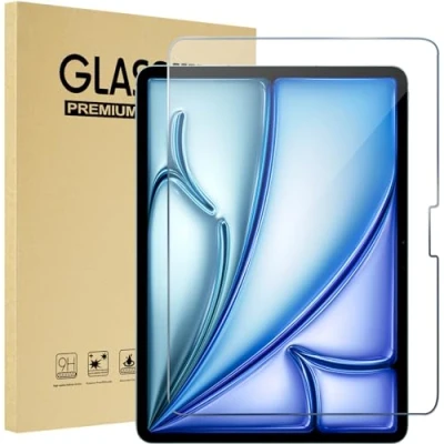 Image of ProCase 1 Pack Screen Protector for iPad Air 11 Inch M2 2024 A2902 A2903 A2904, Tempered Glass Film Guard Clear