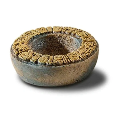 Image of Exo Terra Aztec Water Dish, Decorative Terrarium Bowl (Small),2.5 x 7.5 cm; 150 gramos
