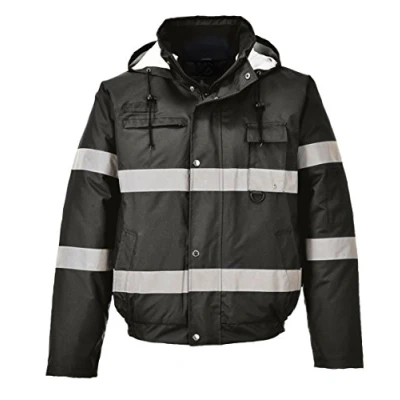Image of Portwest Iona Lite Bomber Jacket, Color: Black, Size: Small, S434BKRS
