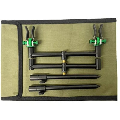 Image of Lidsters 2 ROD BUZZ BAR SET BLACK 20 30CM BANK STICKS CM BARS CARP FISHING + GRENADJUSTALERESTS