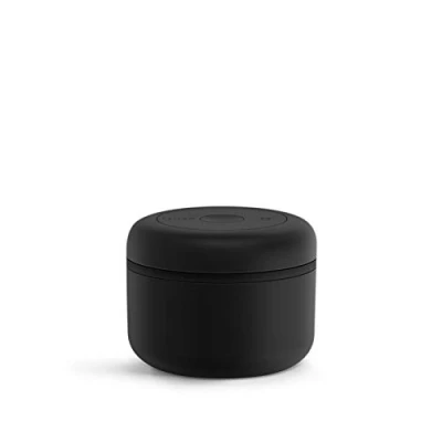 Image of Fellow Atmos Vacuum Canister for Coffee &amp; Food Storage Airtight Sealed Container, Matte Black, Small Bean Storage, 0.4 Litre Jar