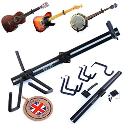 Image of The Original Nordell Premium Horizontal Guitar Wall Hanger/Bracket Stand to mount Electric, Acoustic &amp; Bass