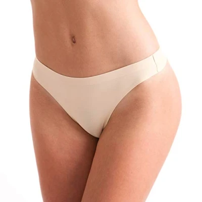 Image of Silky Dance Invisible Low Rise Thong in Nude (Medium)