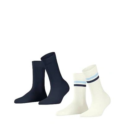 Image of ESPRIT Women&#039;s Tennis Stripe 2 Pack W SO Cotton Patterned Pairs Socks, Multicolor (Sortiment 0010), 2.5 5