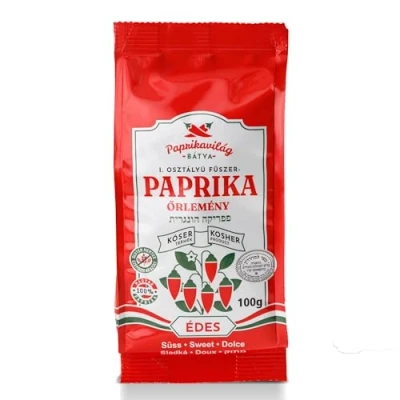 Image of Hungarian Paprika, Sweet (100g) Certified Kosher, Imported from Hungary, Made in Kalocsa