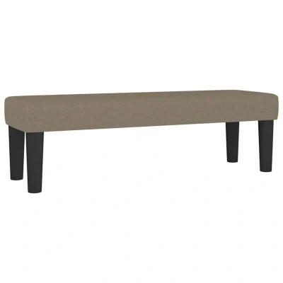Image of vidaXL Bench Taupe 100x30x30 cm Fabric