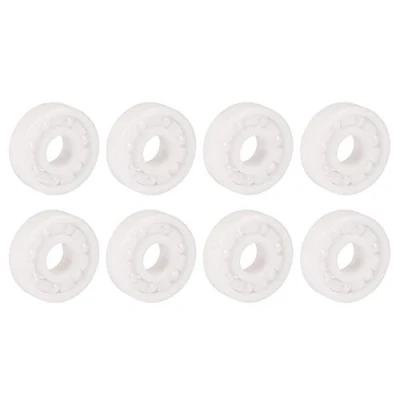 Image of Ball Bearing,8pcs White Color ZrO2 Full Ceramic Miniature 608 Bearing 8x22x7mm